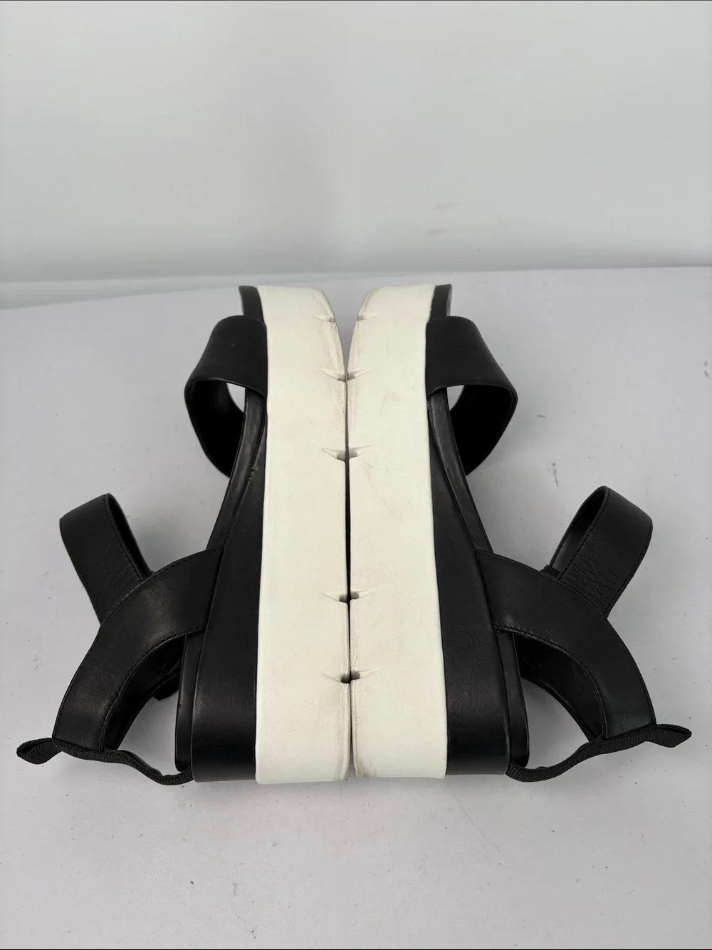 ☘️ Franco Sarto L-vanjie Black Platform Sandal with White Sole